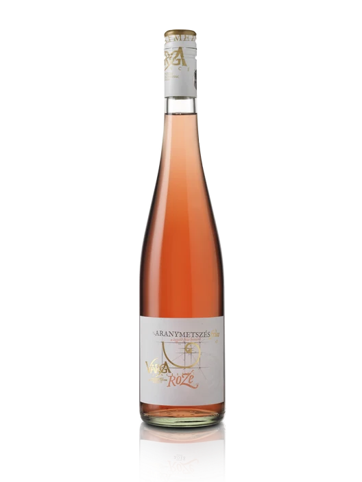 Aranymetszés Friss Rosé bottle with Hungarian label